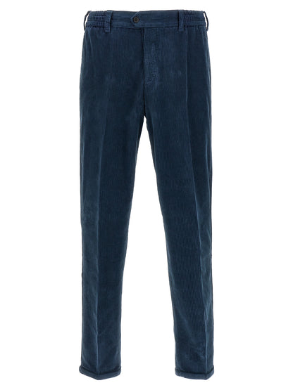 PT Torino Blue Cotton Casual Pants