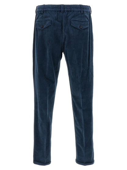 PT Torino Blue Cotton Casual Pants