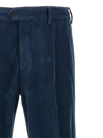 PT Torino Blue Cotton Casual Pants