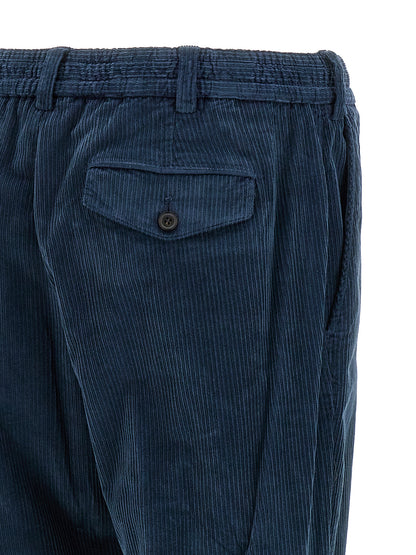 PT Torino Blue Cotton Casual Pants