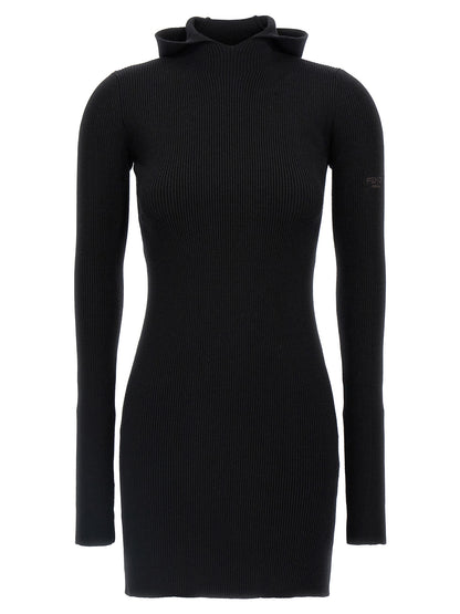 Fendi Black Wool Short Dress