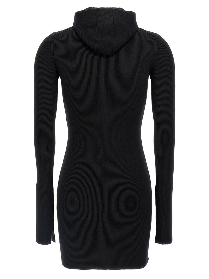 Fendi Black Wool Short Dress