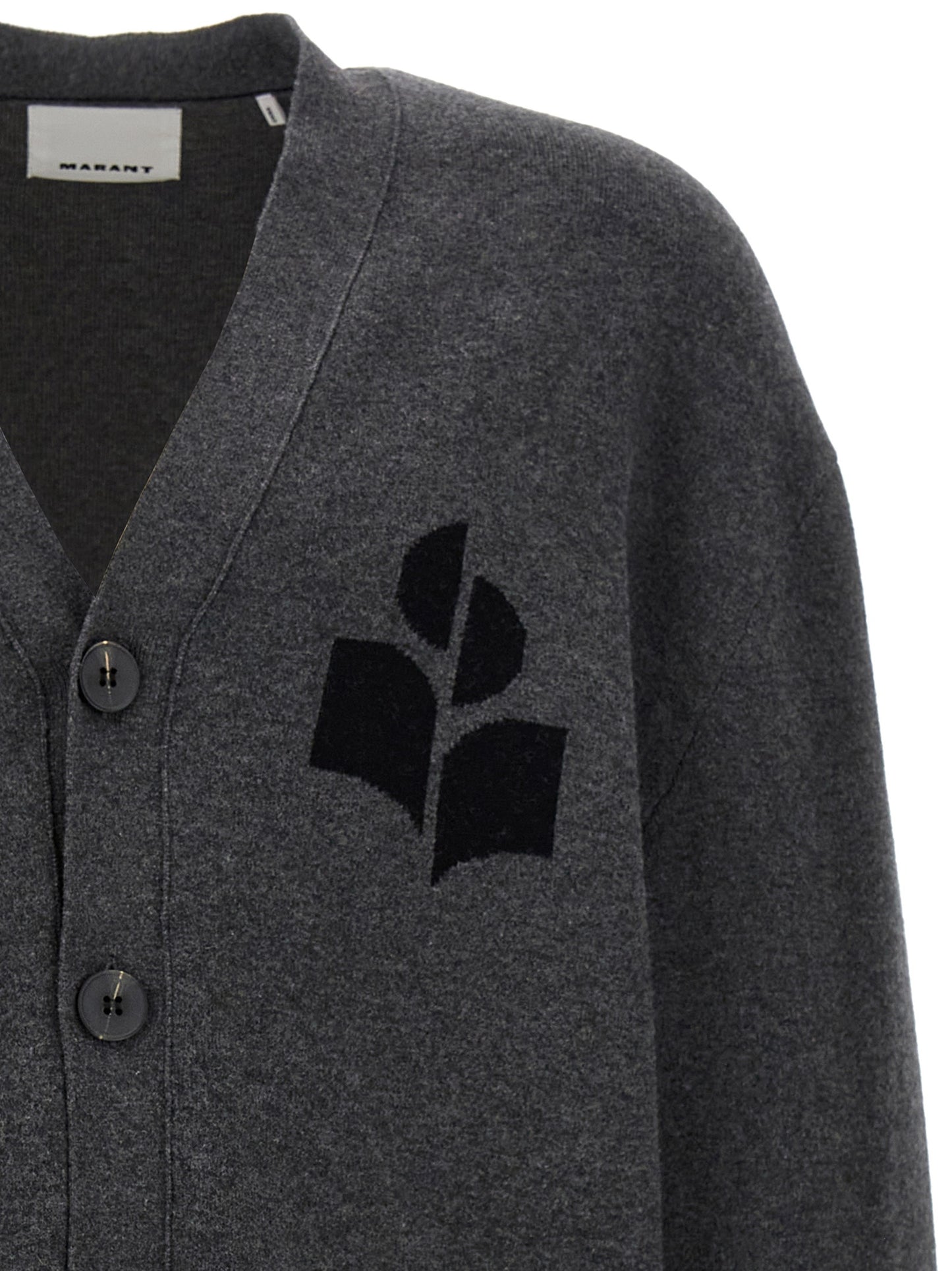MARANT Gray Cotton Cardigan