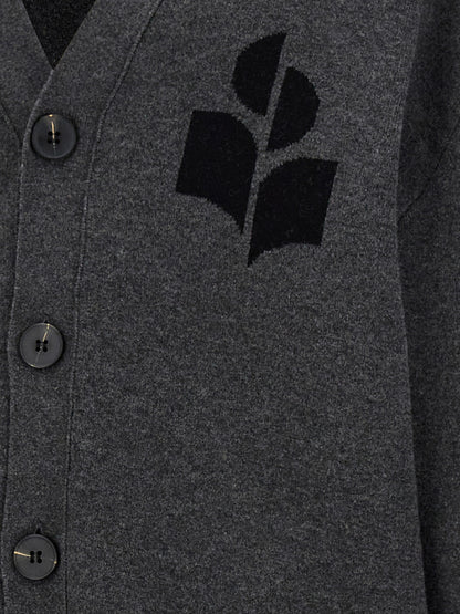 MARANT Gray Cotton Cardigan