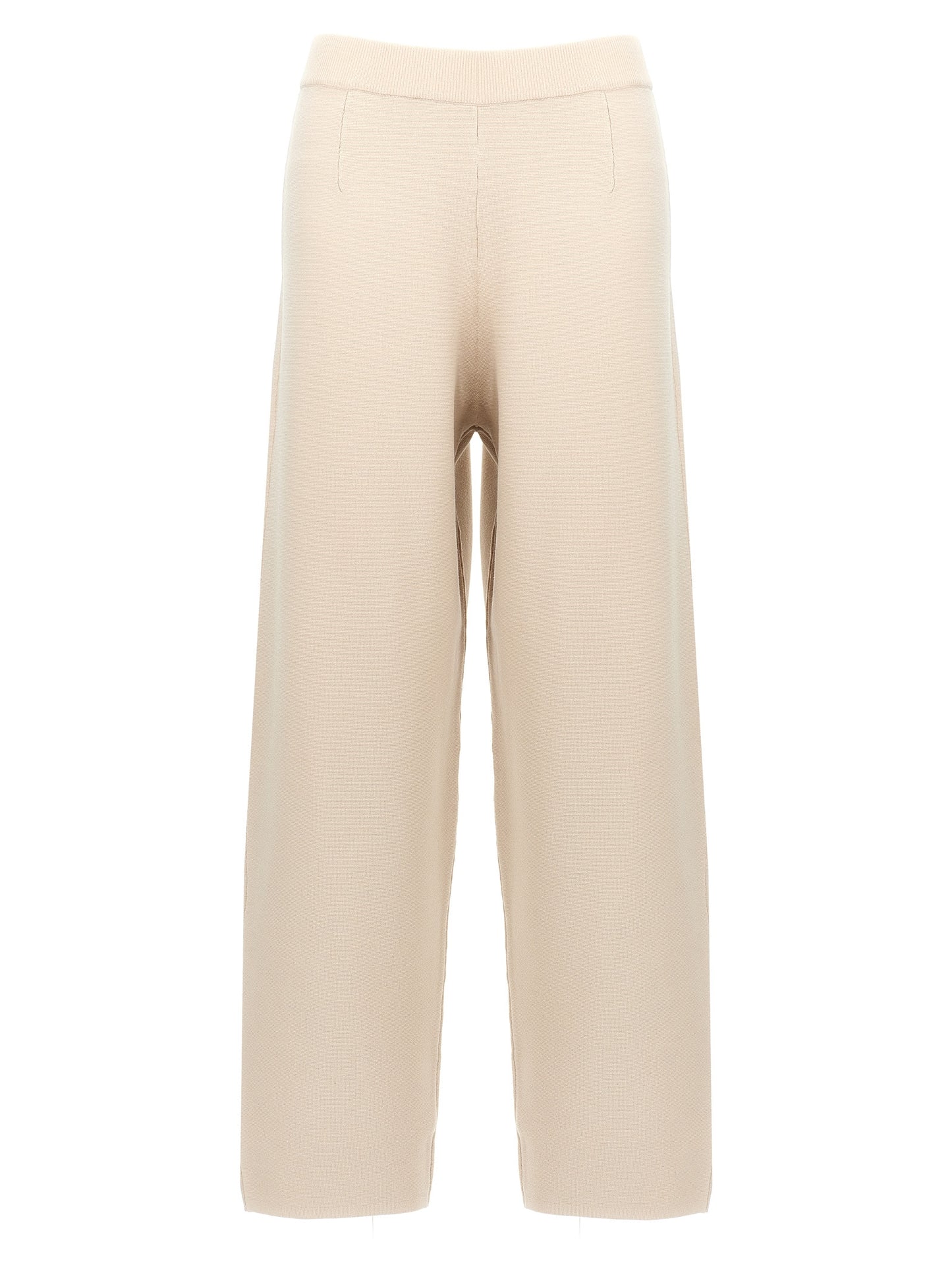 Max Mara Beige Viscose Casual Pants