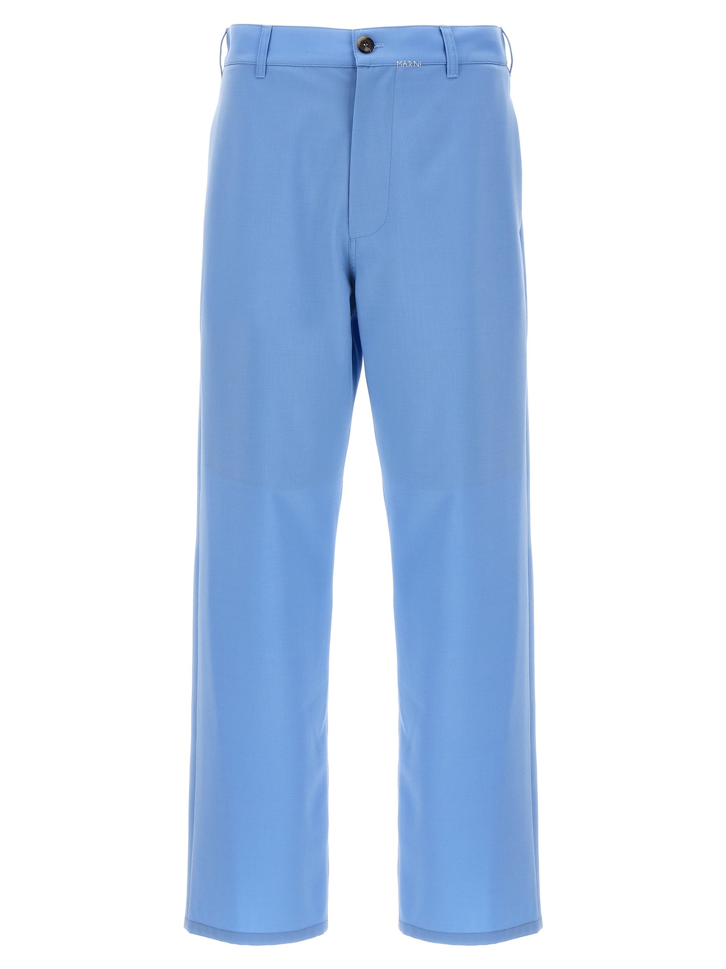 Marni Blue Polyester Casual Pants