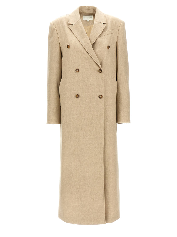 Loulou De Saison Beige Virgin Wool Coat