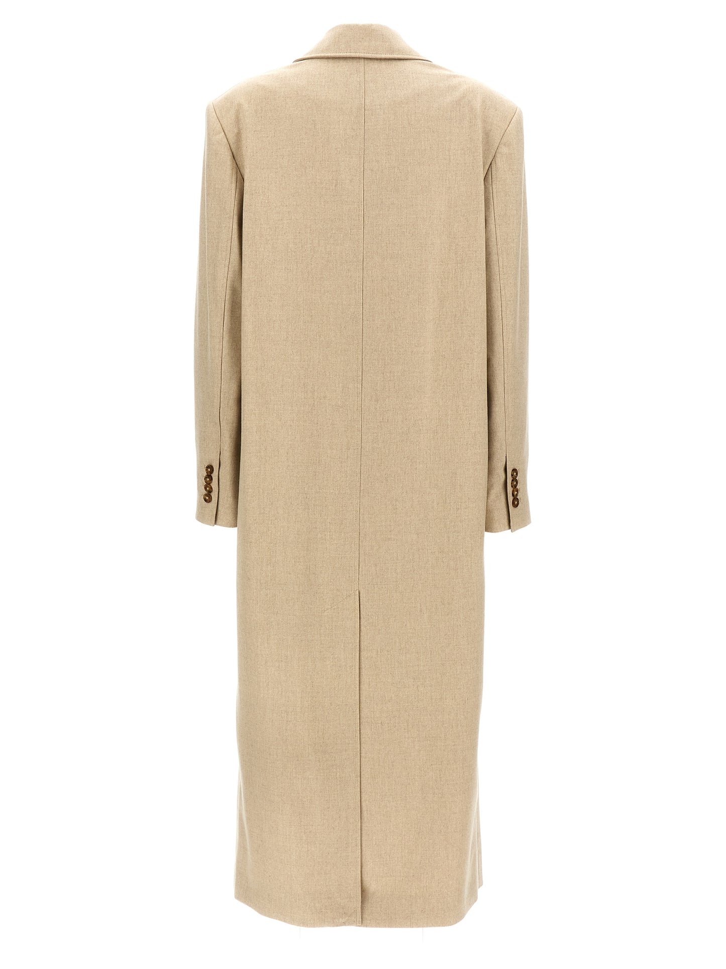 Loulou De Saison Beige Virgin Wool Coat