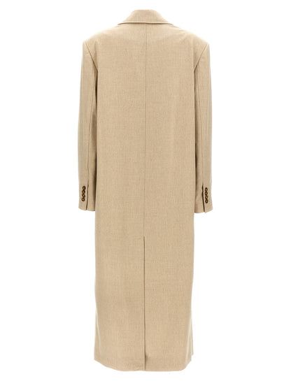 Loulou De Saison Beige Virgin Wool Coat
