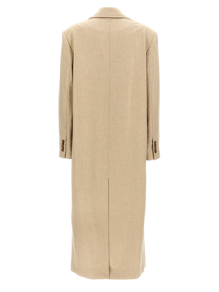 Loulou De Saison Beige Virgin Wool Coat