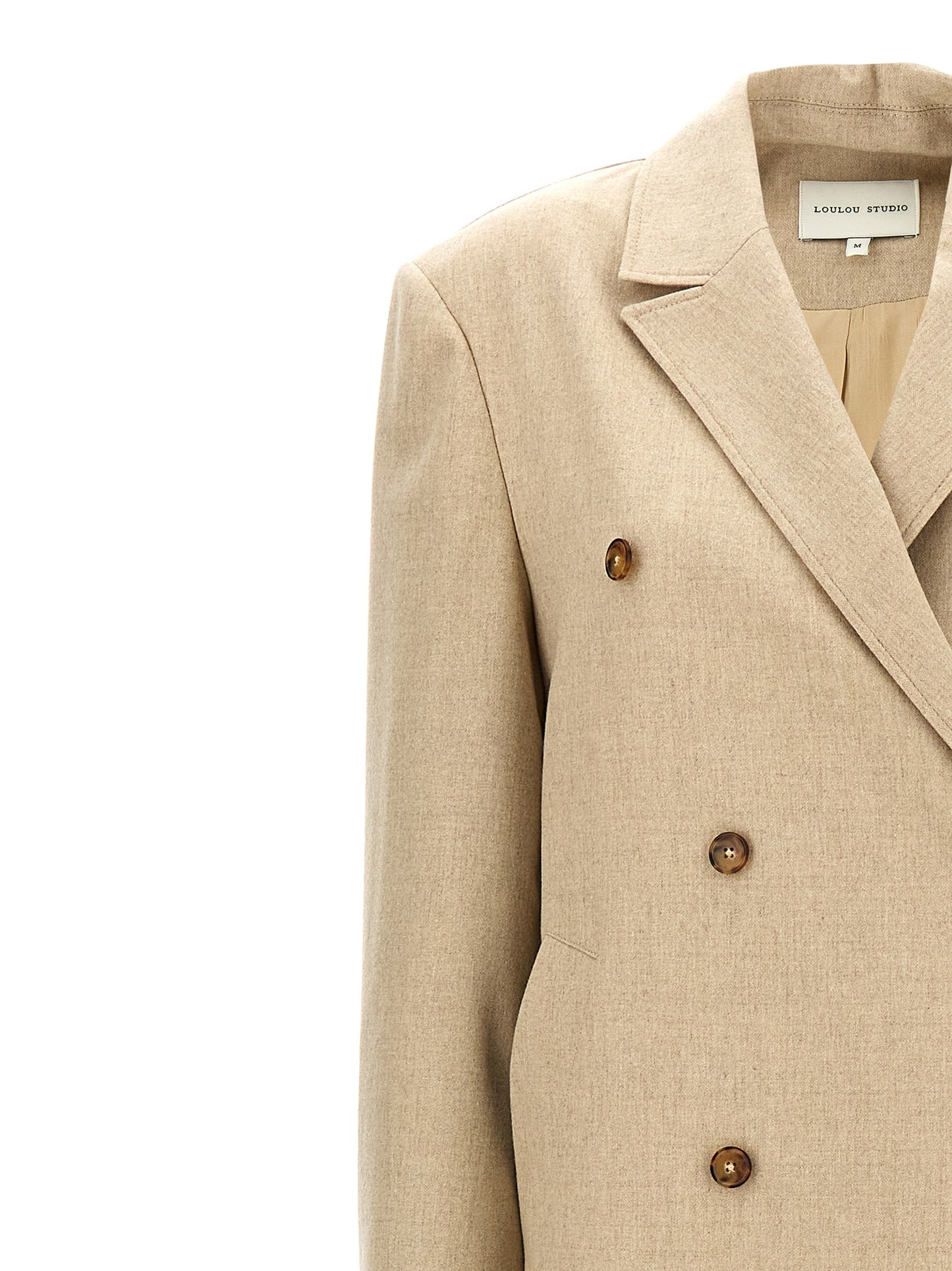 Loulou De Saison Beige Virgin Wool Coat