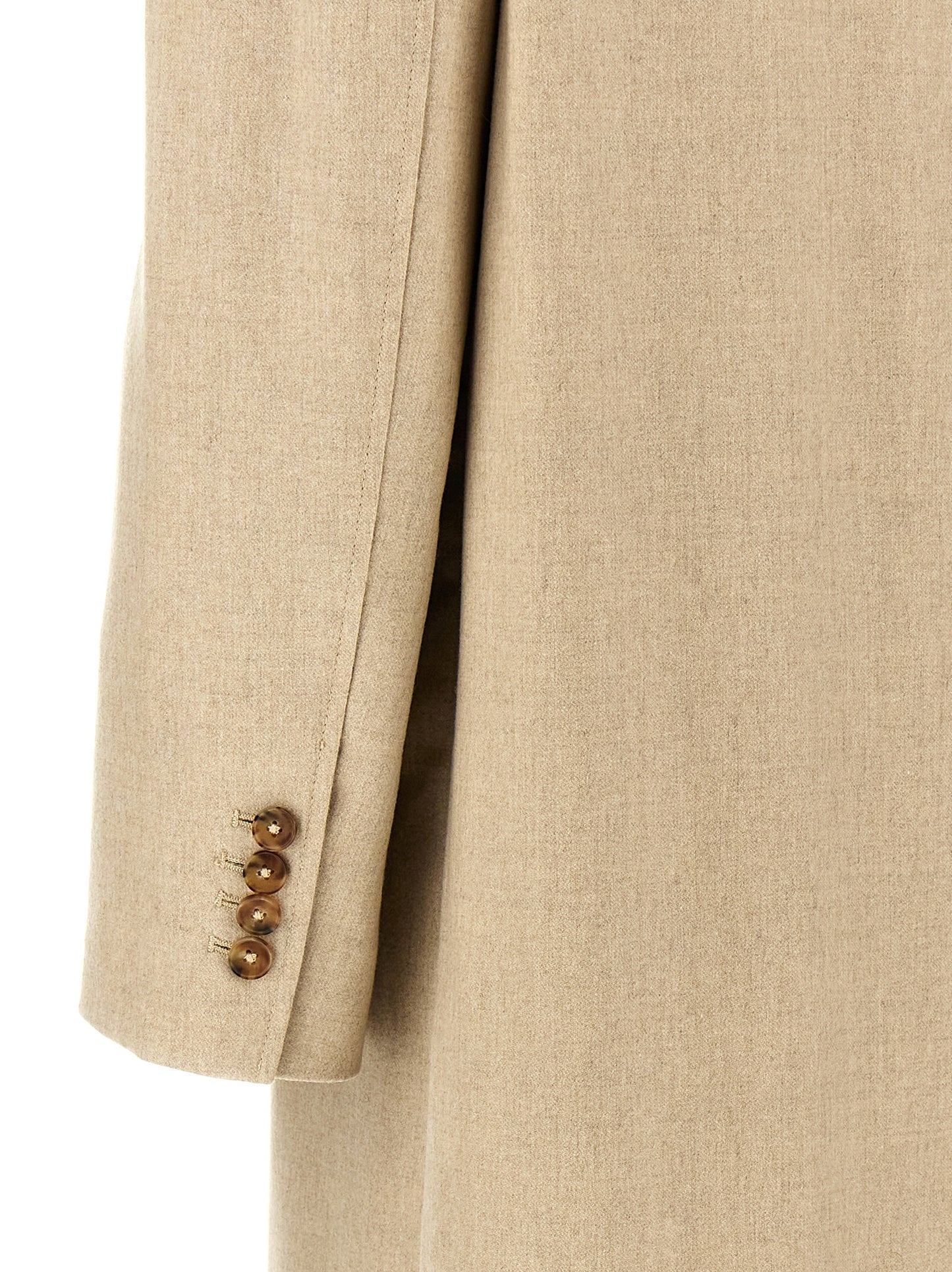 Loulou De Saison Beige Virgin Wool Coat