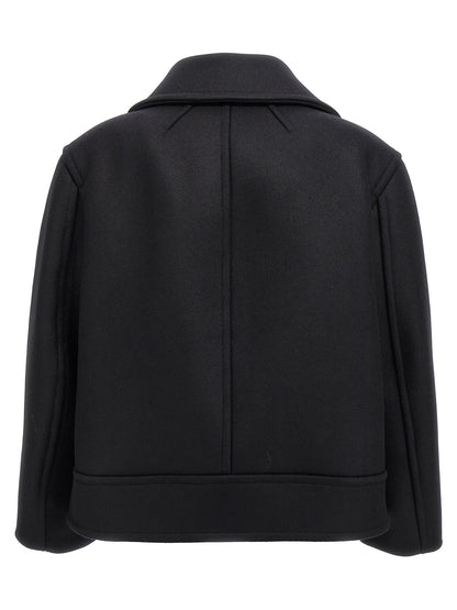 Saint Laurent Black Virgin Wool Coat