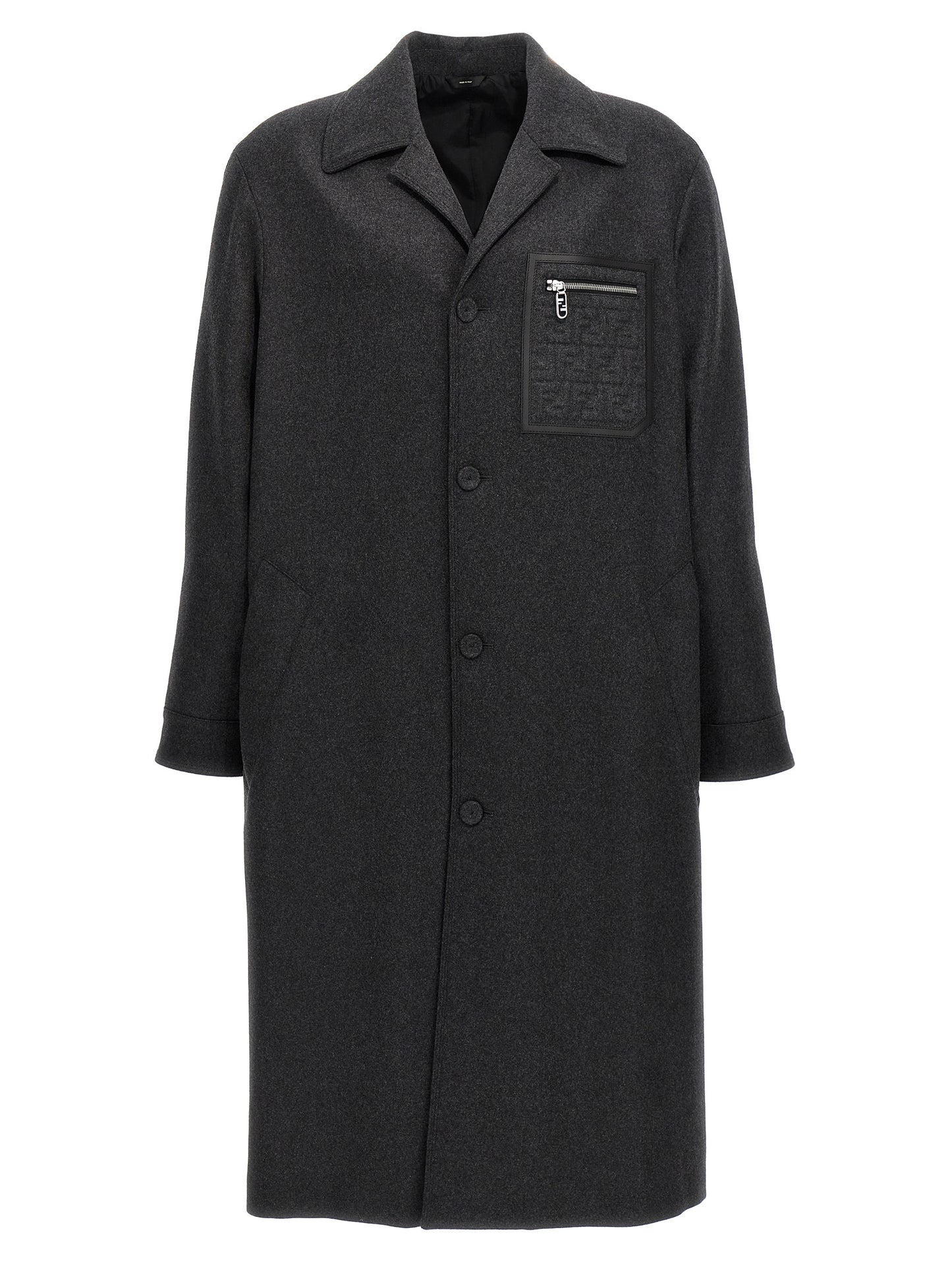 Fendi Gray Cashmere Coat