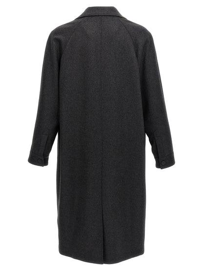 Fendi Gray Cashmere Coat