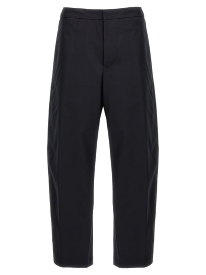 Jil Sander Blue Cotton Casual Pants