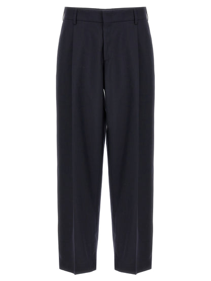 CELLAR DOOR Blue Polyester Dress Pants