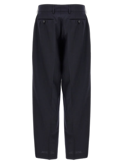 CELLAR DOOR Blue Polyester Dress Pants