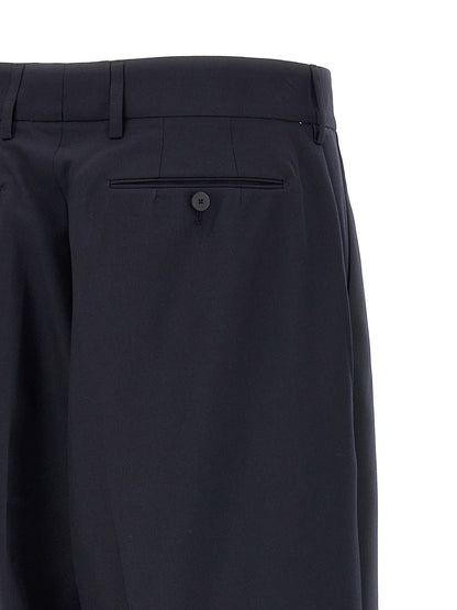 CELLAR DOOR Blue Polyester Dress Pants