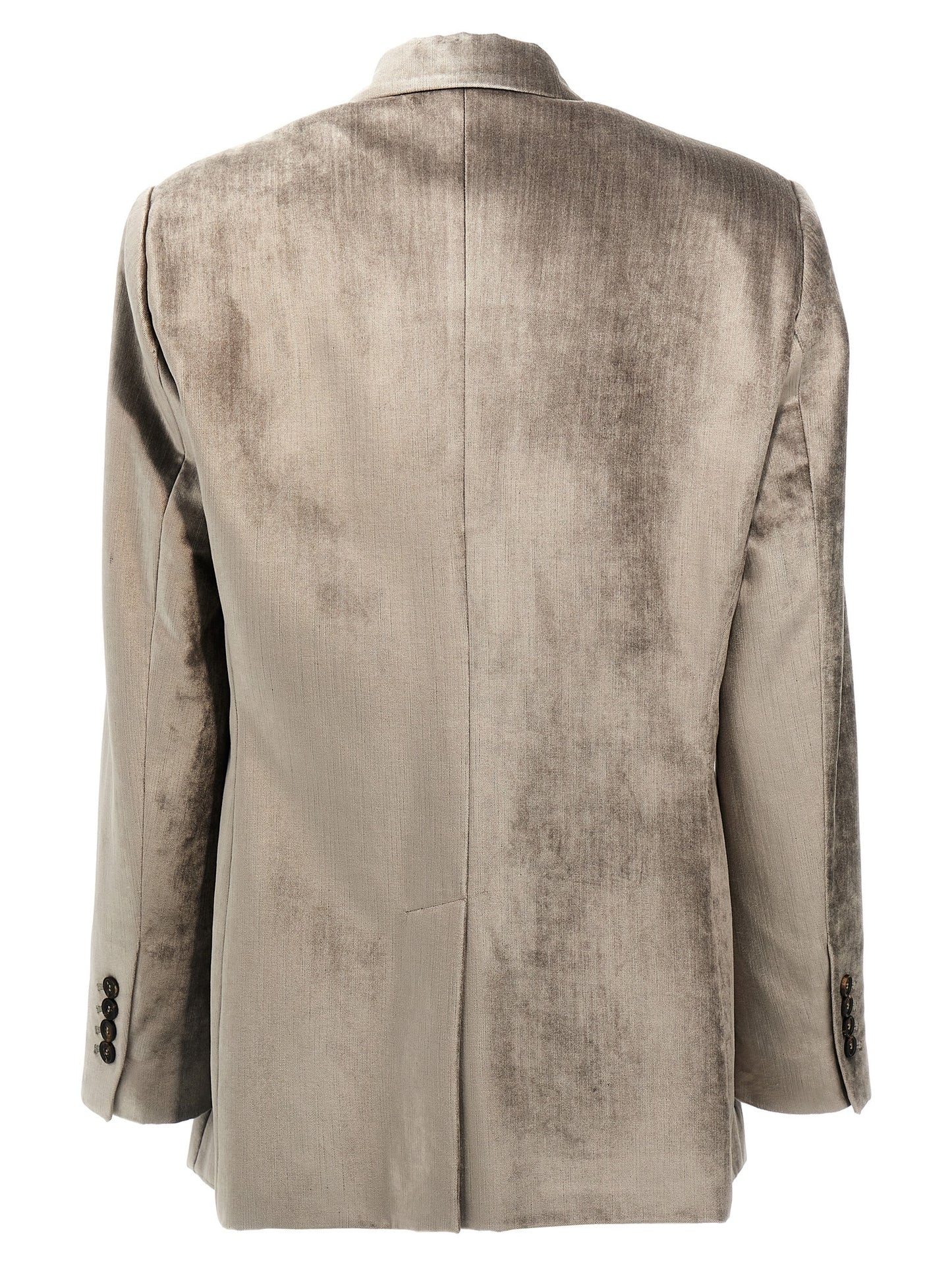 Brunello Cucinelli Gray Cotton Blazer