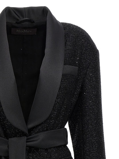 Max Mara Black Viscose Blazer
