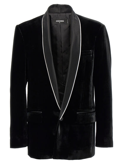 Dsquared² Black Viscose Blazer