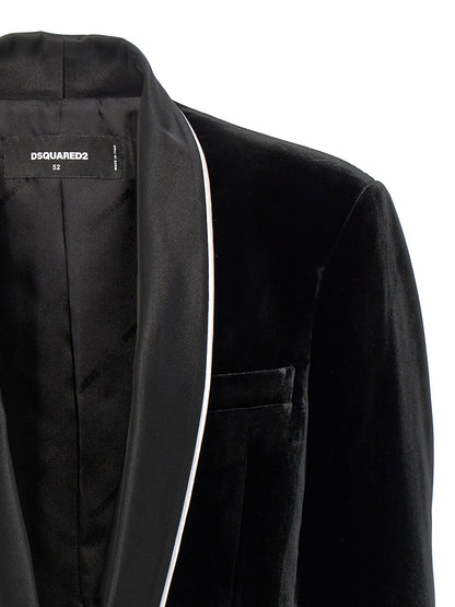 Dsquared² Black Viscose Blazer