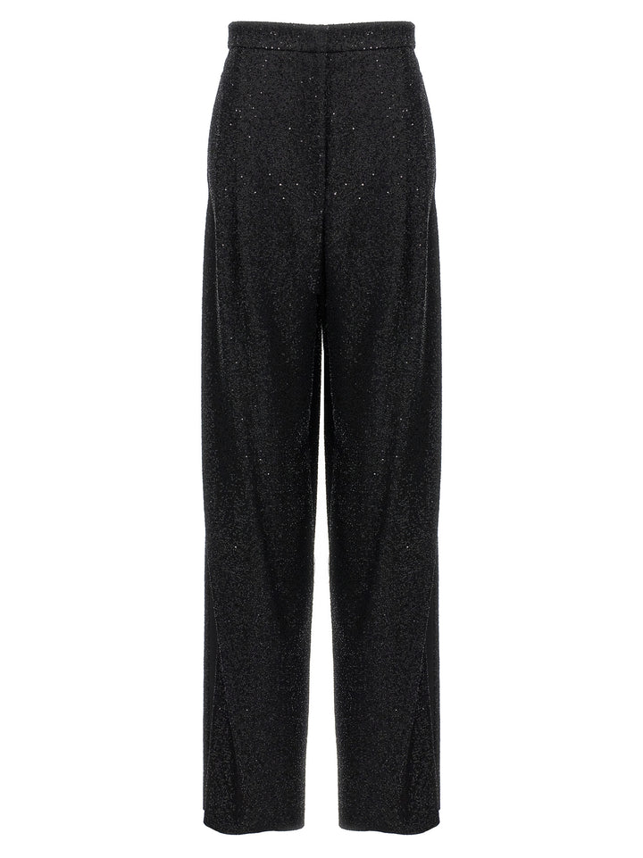 Max Mara Black Viscose Dress Pants