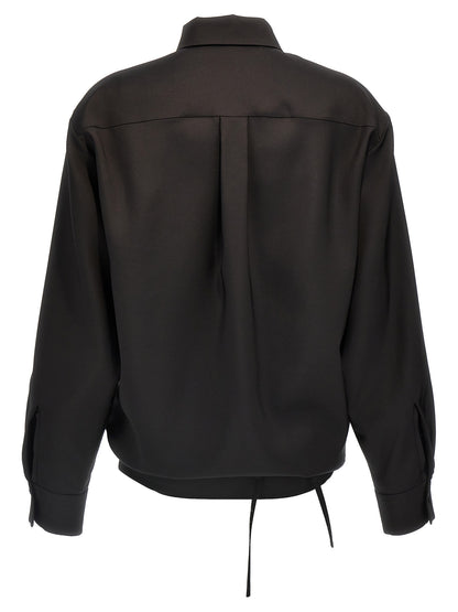Valentino Garavani Black Wool Blouse