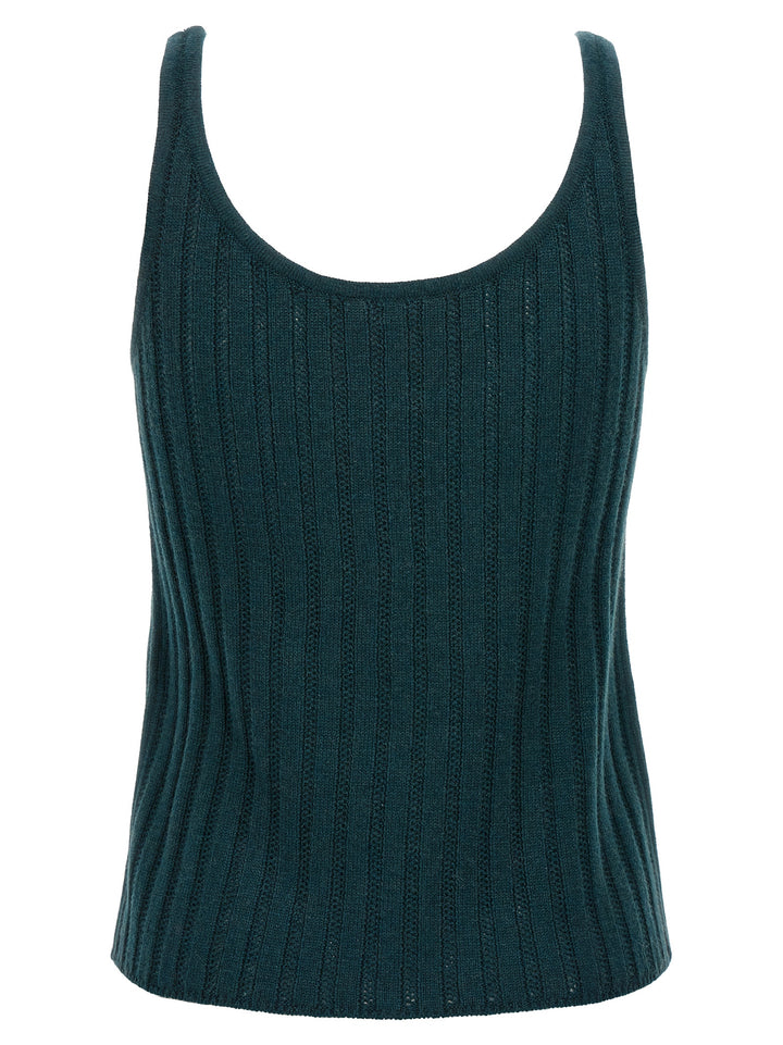 Eres Bicolor Wool Sleeveles T-Shirt