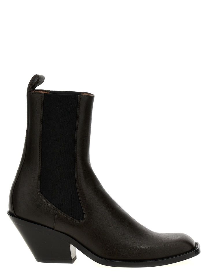 Khaite Brown Calfskin Chelsea Boots