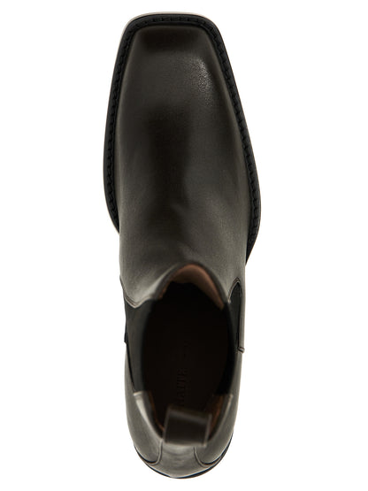 Khaite Brown Calfskin Chelsea Boots