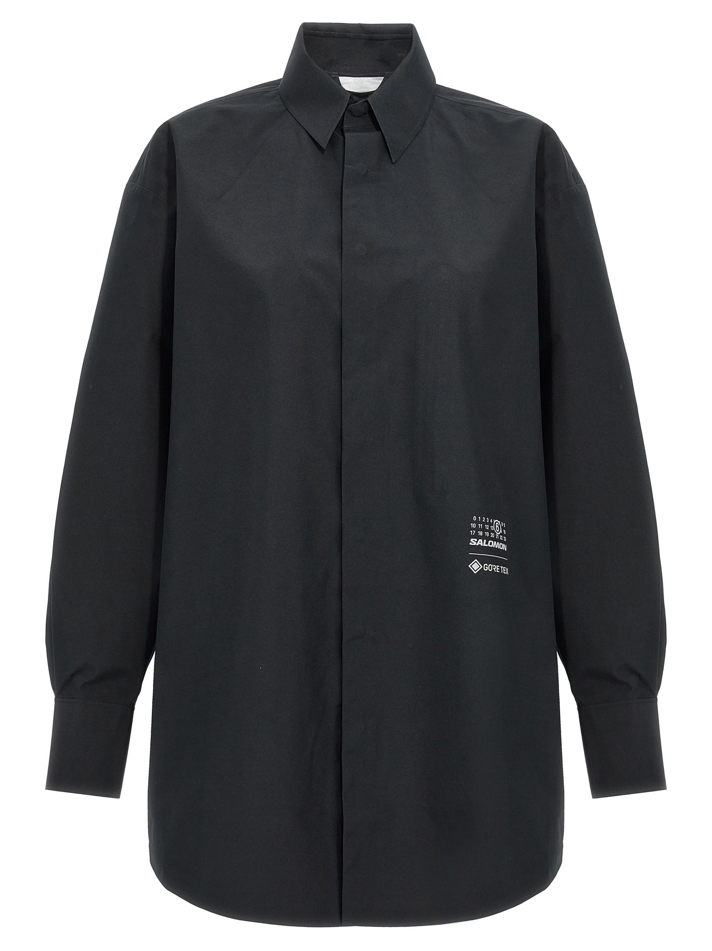 MM6 Maison Margiela Black Polyester Blouse