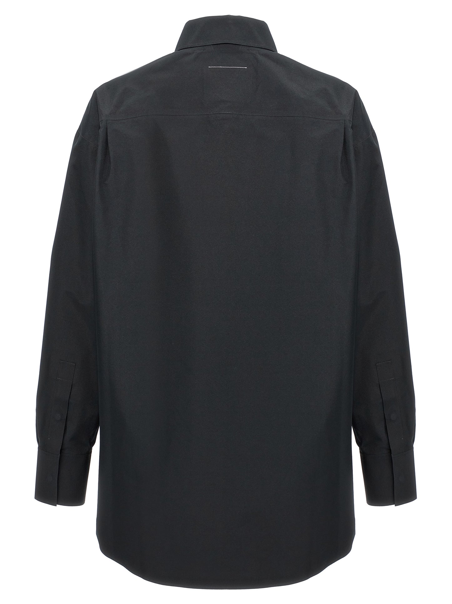 MM6 Maison Margiela Black Polyester Blouse