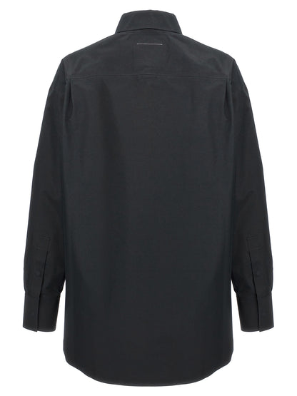 MM6 Maison Margiela Black Polyester Blouse