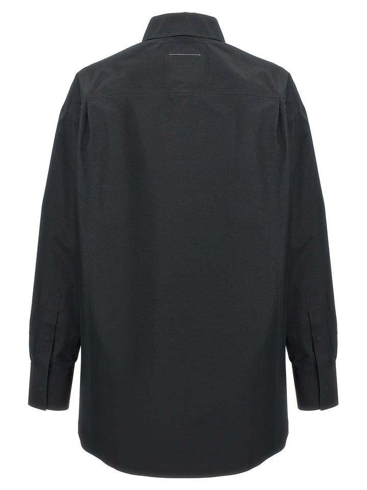 MM6 Maison Margiela Black Polyester Blouse