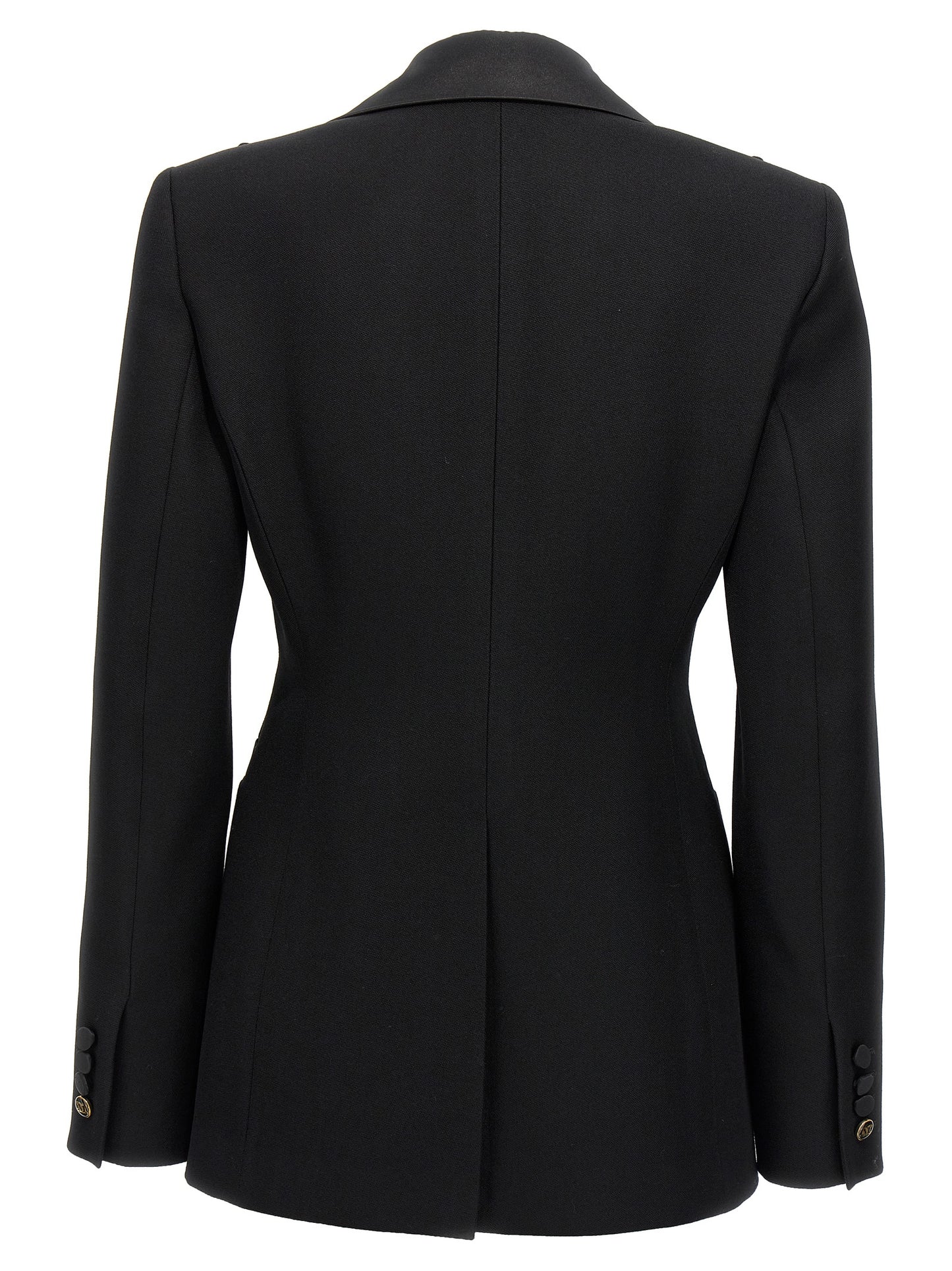 Max Mara Black Virgin Wool Blazer