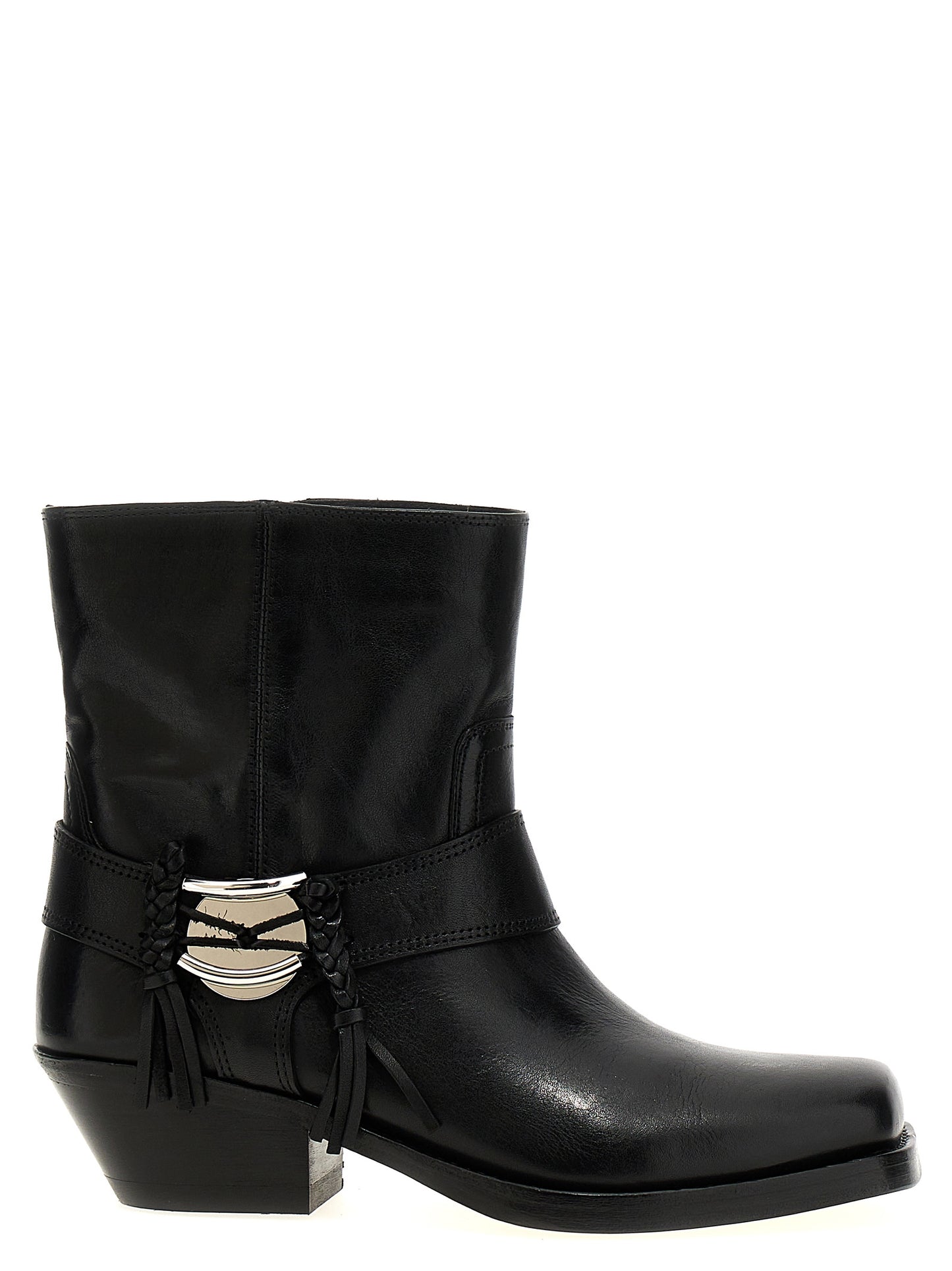 Isabel Marant Black Cowhide Chelsea Boots