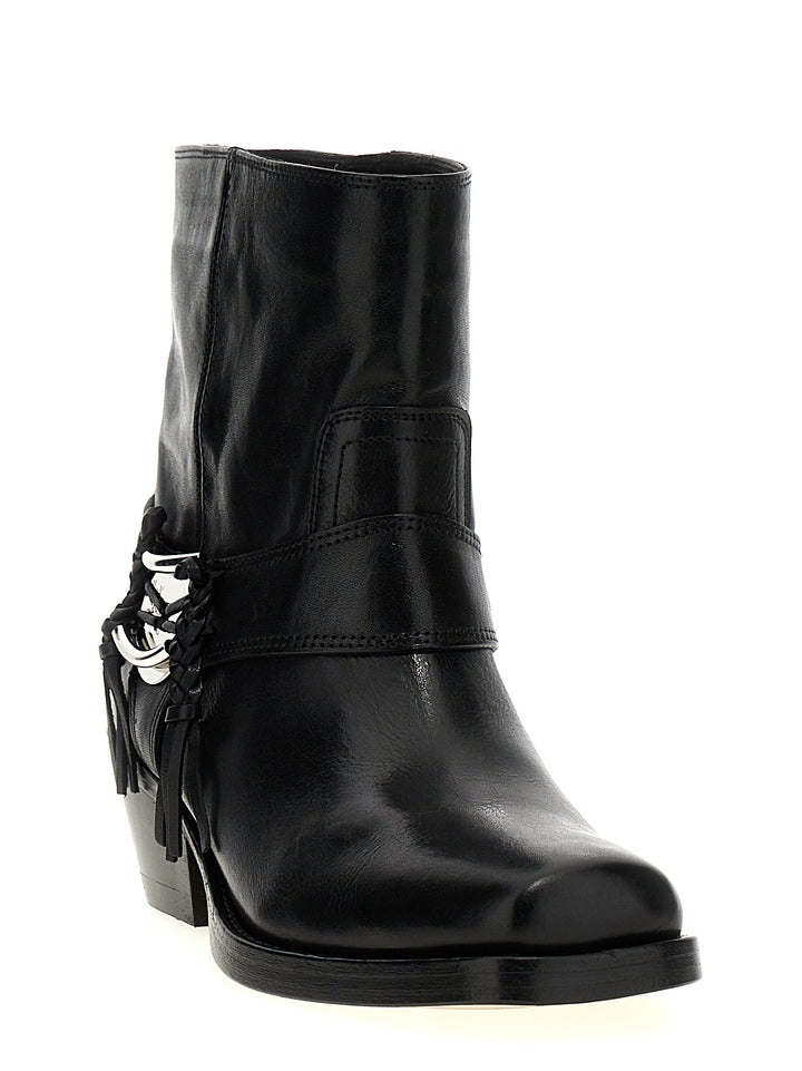 Isabel Marant Black Cowhide Chelsea Boots