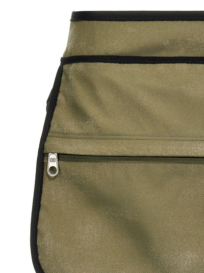 Balenciaga Bicolor Polyamide Long Skirt