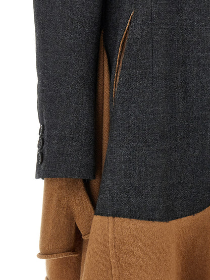 Undercover Multicolor Wool Coat