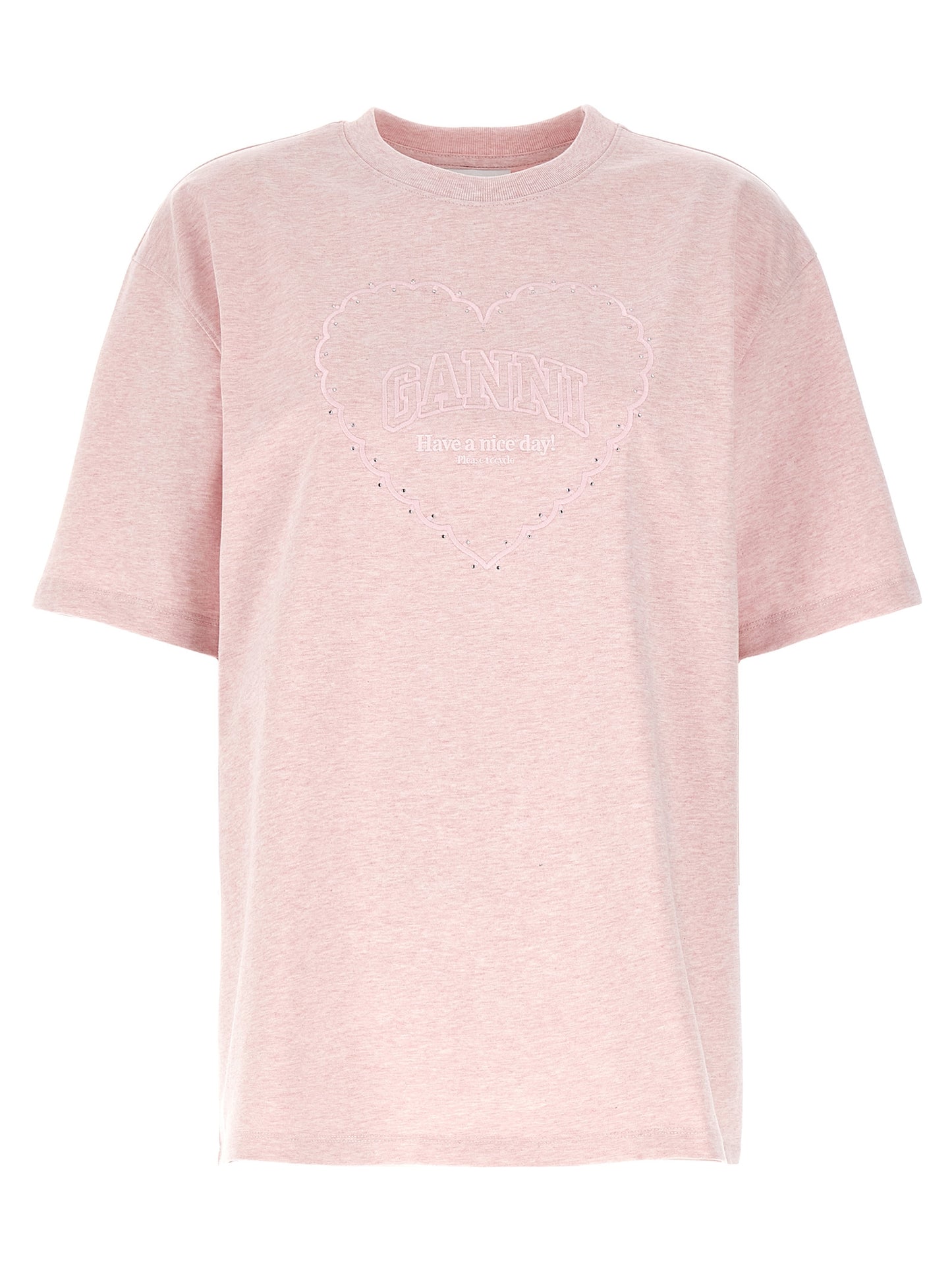 Ganni Multicolor Cotton T-Shirt