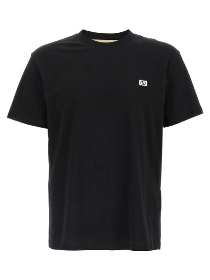Valentino Garavani Black Cotton T-Shirt