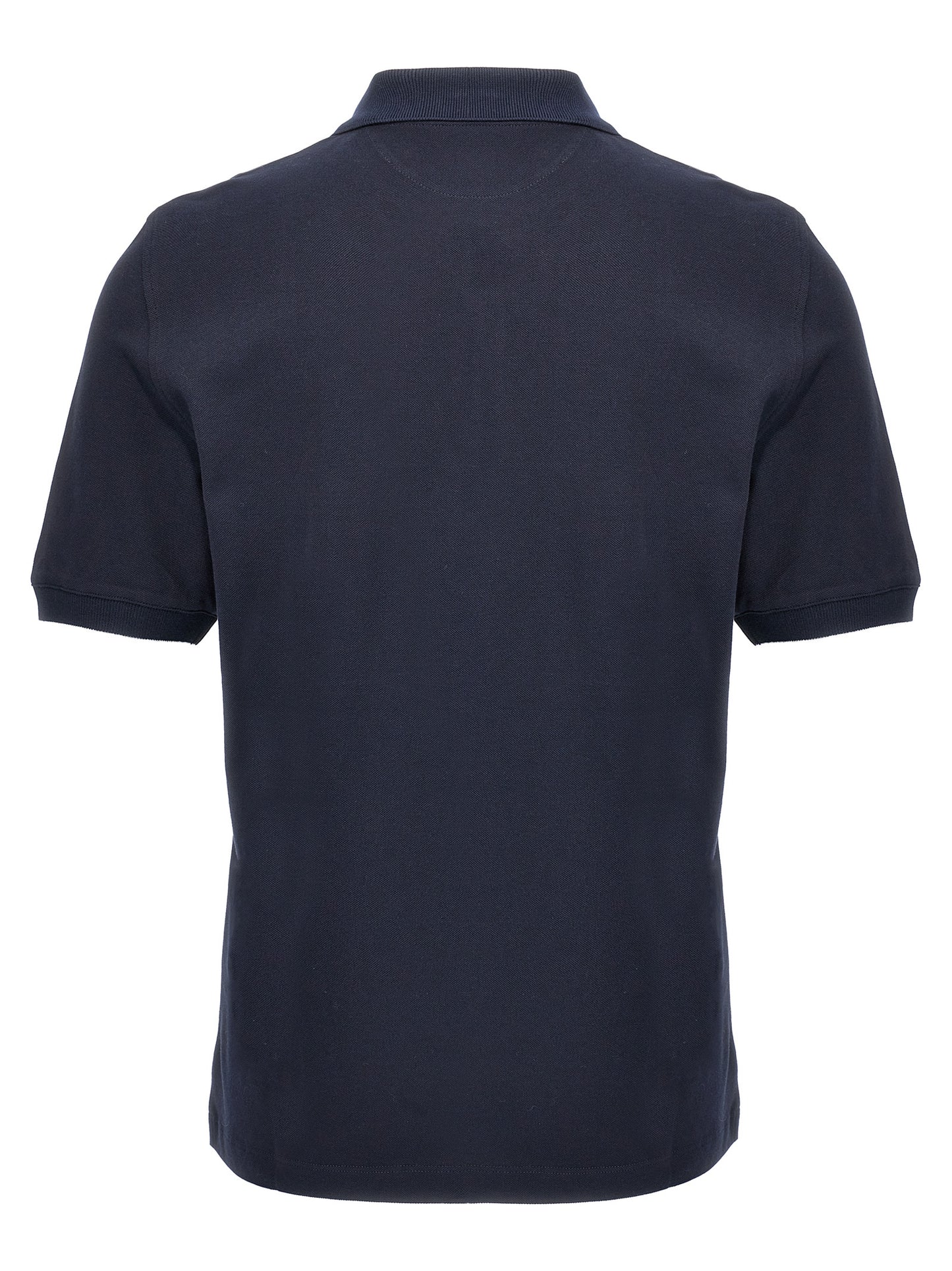 Brunello Cucinelli Blue Cotton Polo Shirt