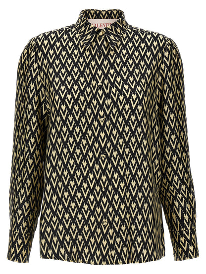 Valentino Garavani Bicolor Silk Blouse