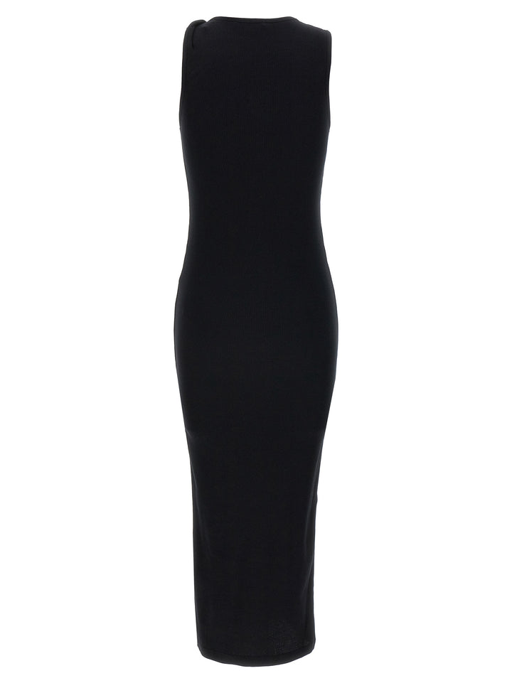 J.W.Anderson Black Cotton Midi Dress