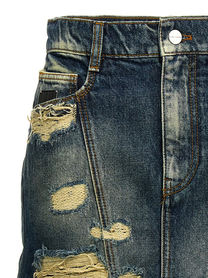 Marc Jacobs Blue Cotton Long Skirt