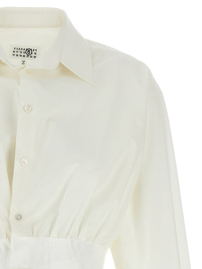 MM6 Maison Margiela White Cotton Blouse