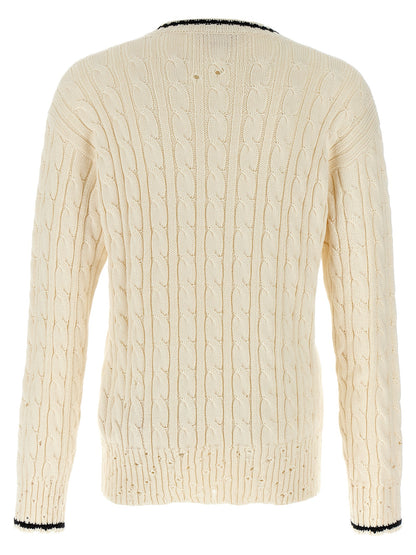 Marni White Cotton Cardigan