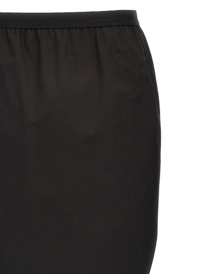 Rick Owens Black Cotton Mini Skirt
